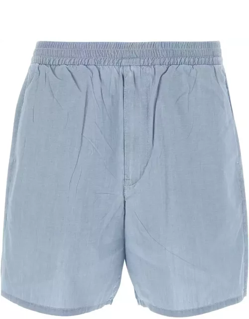Prada Light Blue Cotton Bermuda Short