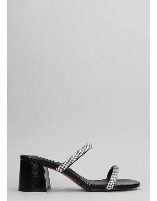 Bibi Lou Heater 60 Slipper-mule In Black Leather