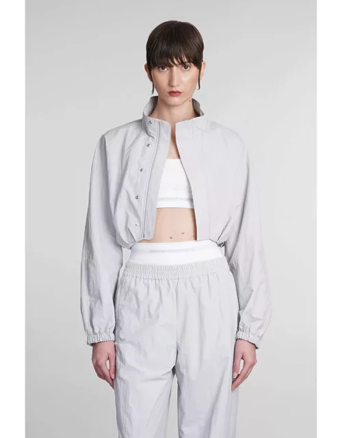 Alexander Wang Casual Jacket In Grey Nylon