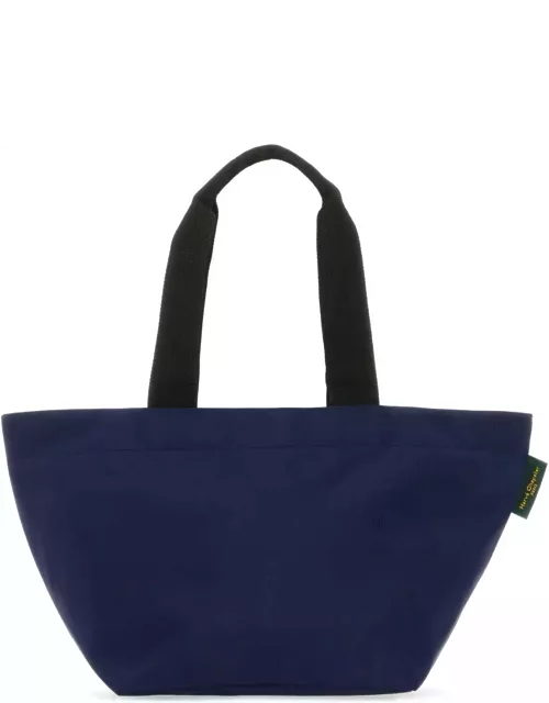 Hervè Chapelier Dark Blue Canvas 1028n Shopping Bag