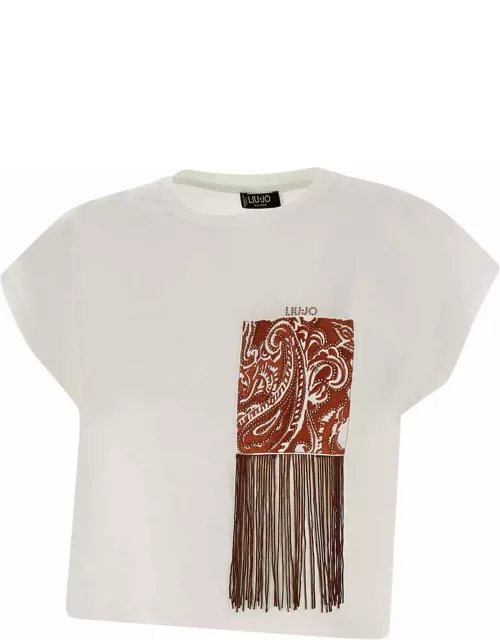 Liu-Jo moda Stretch Cotton Jersey T-shirt