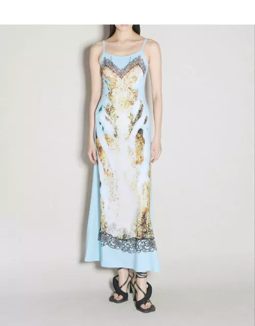 Y/Project Lace Printed Maxi Dres