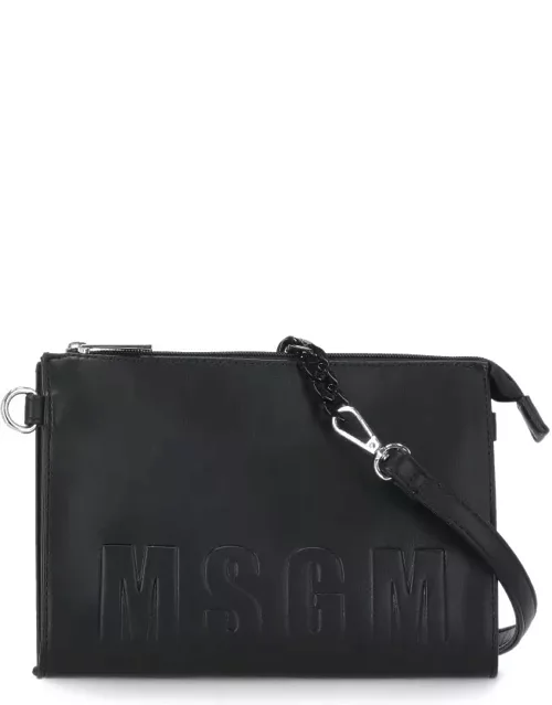 MSGM Synth Leather Clutch Bag