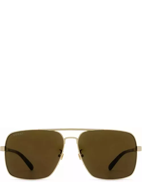 Gucci Eyewear Gg1289s Gold Sunglasse