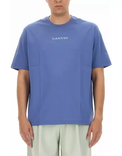 Lanvin Cornflower Embroidered Straight Fit T-shirt