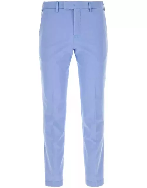 PT Torino Light Blue Stretch Cotton Blend Pant