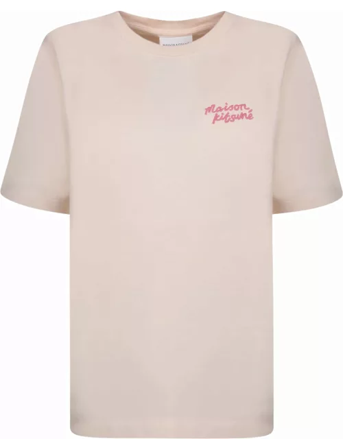 Maison Kitsuné Handwriting White T-shirt