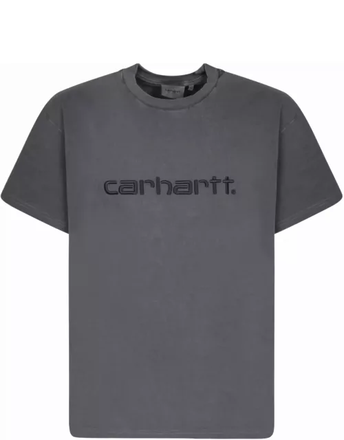 Carhartt Cotton T-shirt With Logo Embroidery