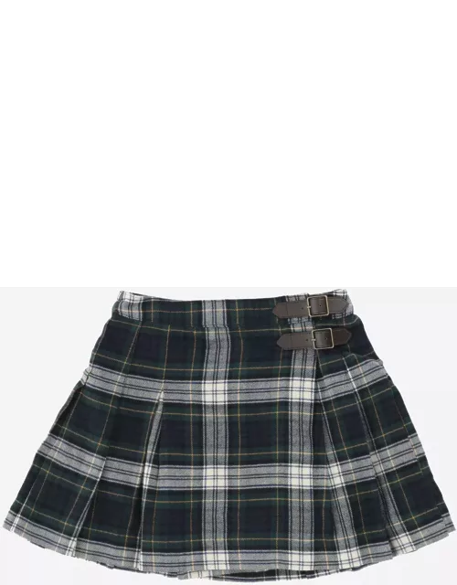 Polo Ralph Lauren Pleated Cotton Skirt