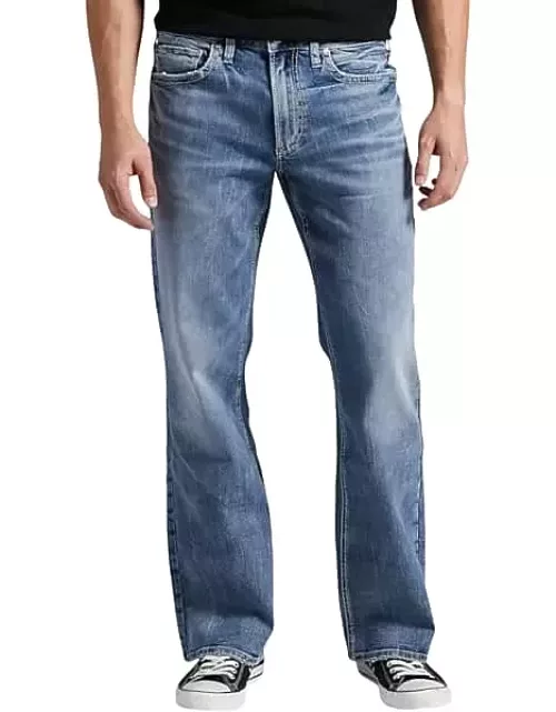Silver Jeans Men's Zac Relaxed Fit Straight Jeans Medium Wash