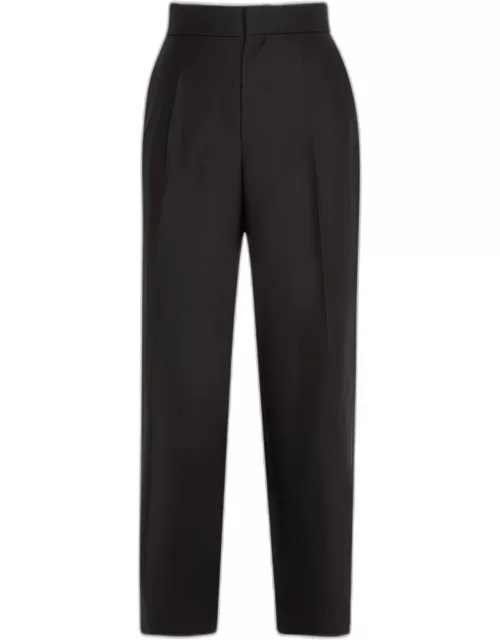 Men's High-Waist Trousers with Wide Leg