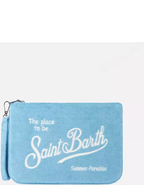 MC2 Saint Barth Parisienne Light Blue Terry Pouch Bag
