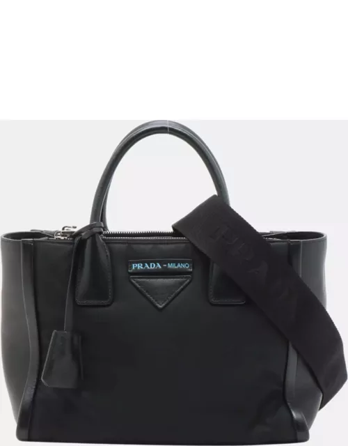 Prada Black nylon and leather bag