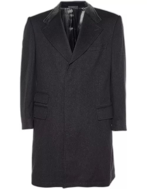 Gucci Grey Wool Long Coat
