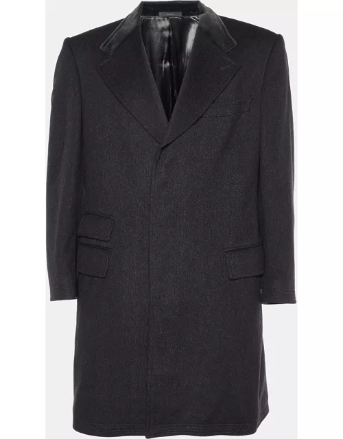 Gucci Grey Wool Long Coat