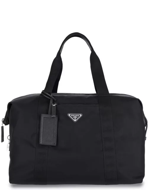 Prada Logo Travel Bag