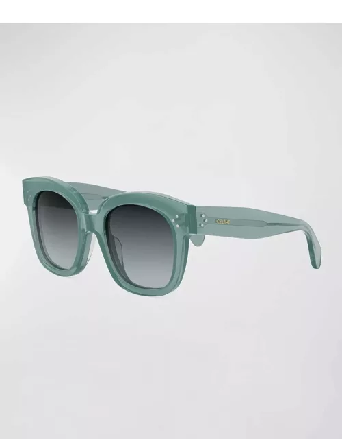Bold 3 Dots Acetate Butterfly Sunglasse