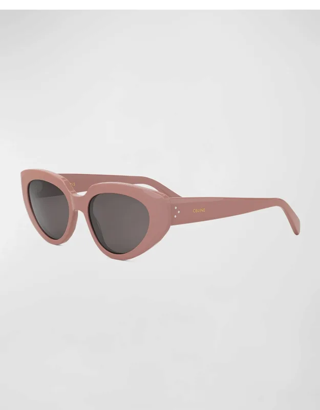 Bold 3 Dots Acetate Cat-Eye Sunglasse