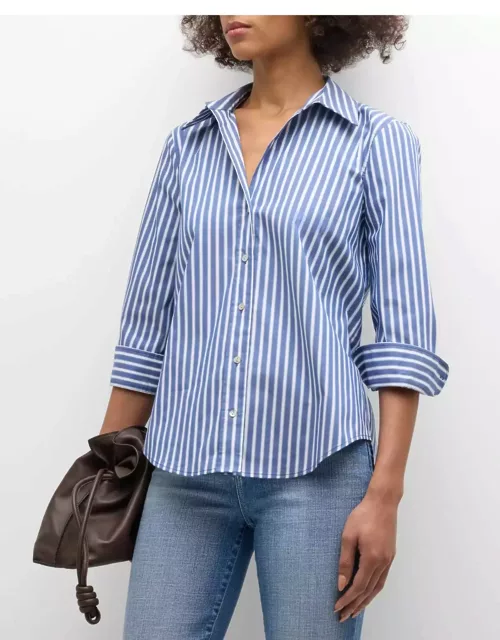 Daniella Stripe Button-Front Shirt