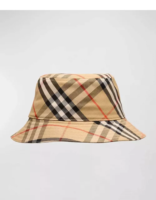 Men's Check EKD Bucket Hat
