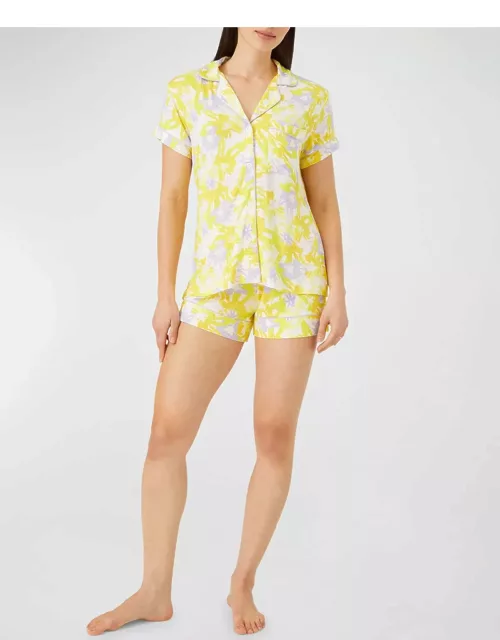 Jenna Floral-Print Jersey Pajama Set