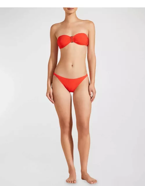Jacquard Vichy Bikini Bottom