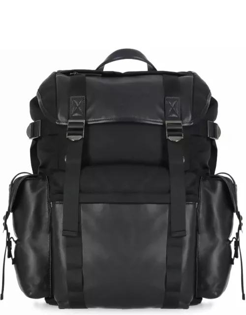Tod's Fabric And Leather Backpack
