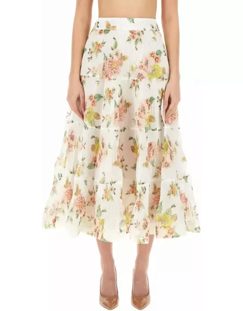 Zimmermann Skirt With Floral Pattern