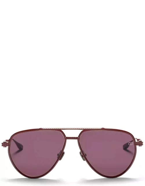 Valentino Eyewear V-stud-ii - Bordeaux Sunglasse