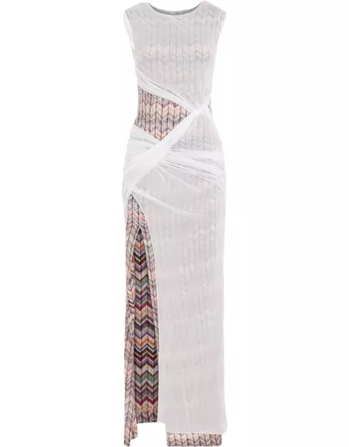 Missoni Multicolor Cotton-blend Yarn Long Dres
