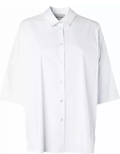 SEMICOUTURE White Cotton Blend Shirt