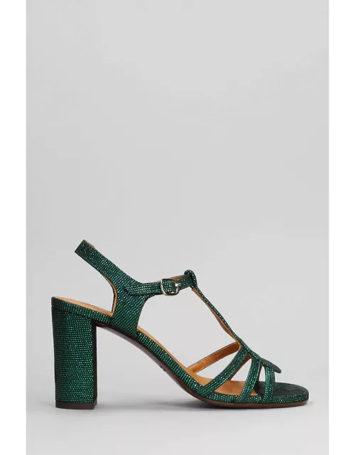 Chie Mihara Babi 44 Sandals In Green Leather