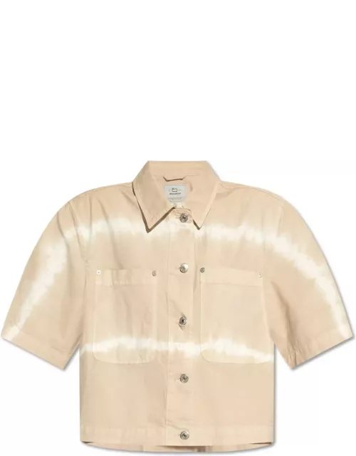 Woolrich Tie-dyed Cropped Shirt Woolrich
