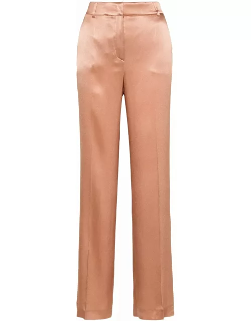 Alberta Ferretti Pink Satin Weave Trouser