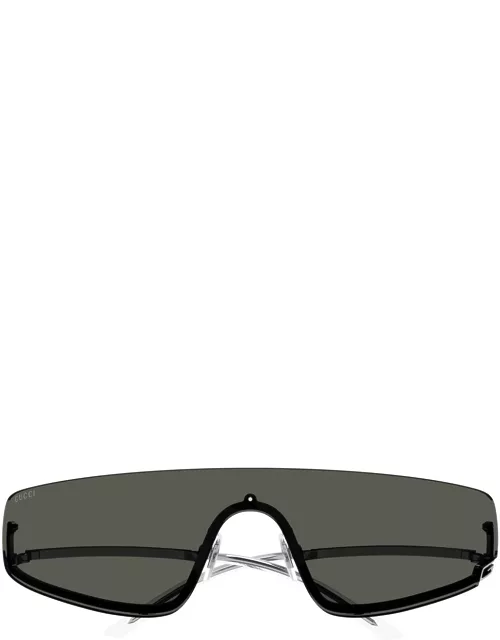 Gucci Eyewear Gg1561s Linea Fashion 001 Silver Grey Sunglasse