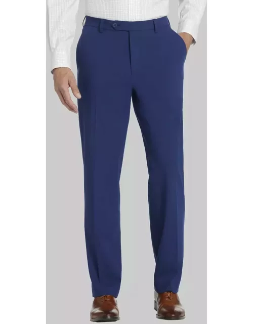 JoS. A. Bank Men's Traditional Fit Suit Pants, Bright Blue, 42x32 - Suit Separate