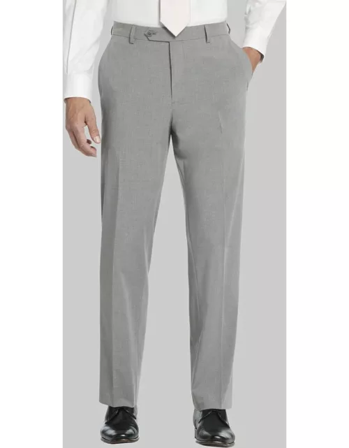 JoS. A. Bank Men's Traditional Fit Suit Pants, Light Grey, 36x34 - Suit Separate