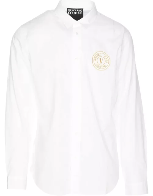 Versace Jeans Couture Logo-embroidered Button-up Shirt