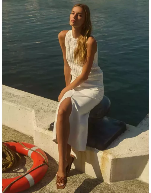 Forever New Women's Marion Midaxi Skirt in White