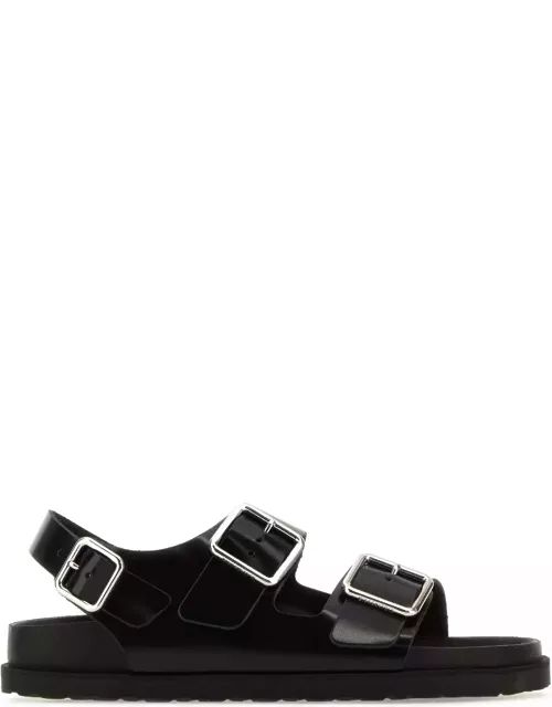 Birkenstock Black Leather Milano Avantgarde Sandal