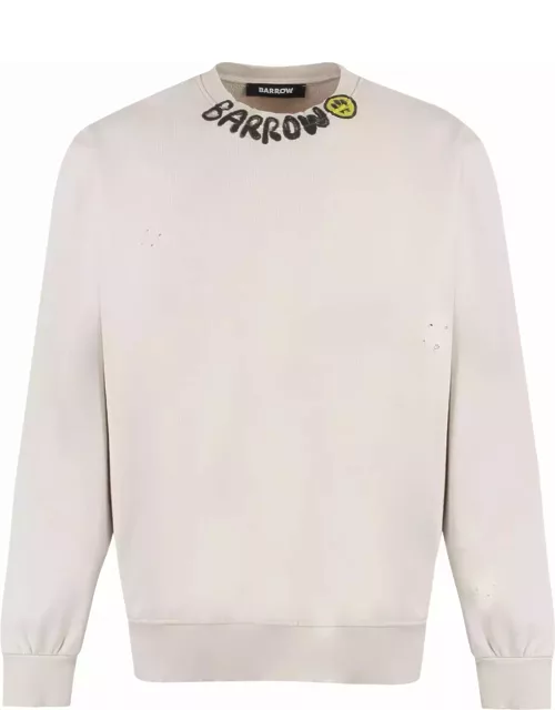 Barrow Logo Detail Cotton Sweatshirt