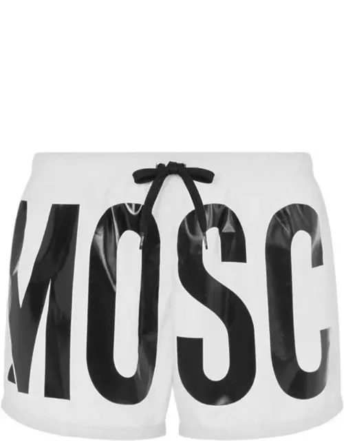 Moschino Logo Printed Drawstring Swim Short