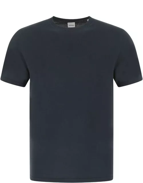 Aspesi Dark Blue Cotton T-shirt