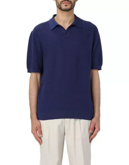 Short Sleeved Knitted Polo Shirt Zegna