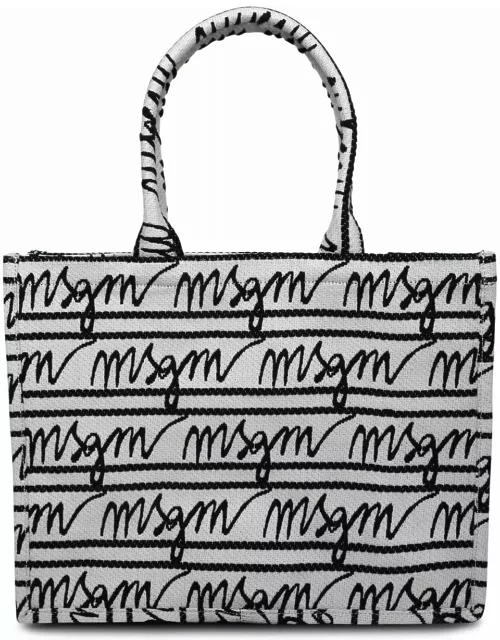 MSGM Medium tote Two-tone Tela Bag