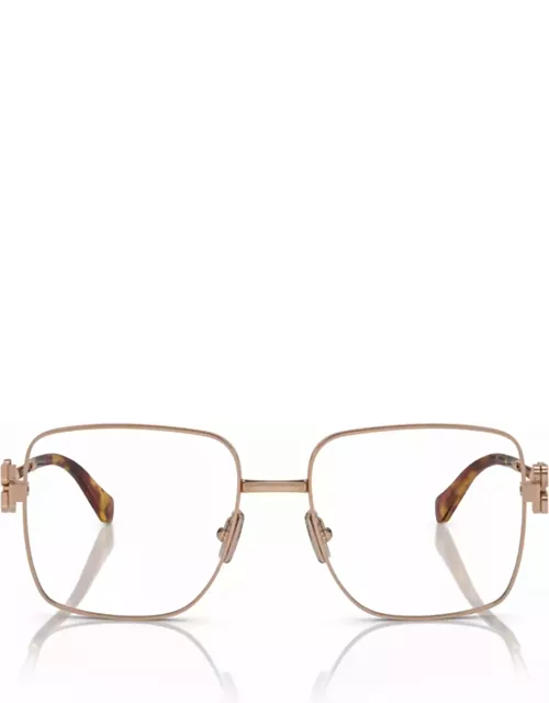 Miu Miu Eyewear Mu 51xv Rose Gold Glasse