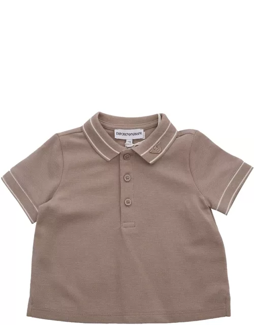 Emporio Armani Brown Polo Shirt