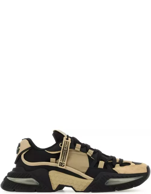 Dolce & Gabbana Two-tone Leather And Nylon Airmaster Sneaker