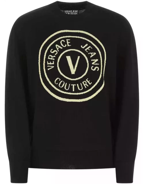 Versace Jeans Couture Black Wool Sweater