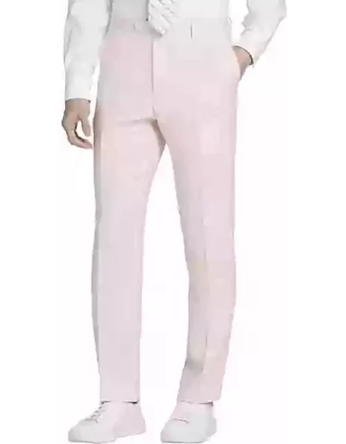 Tommy Hilfiger Big & Tall Modern Fit Men's Suit Separates Linen Pants Pink